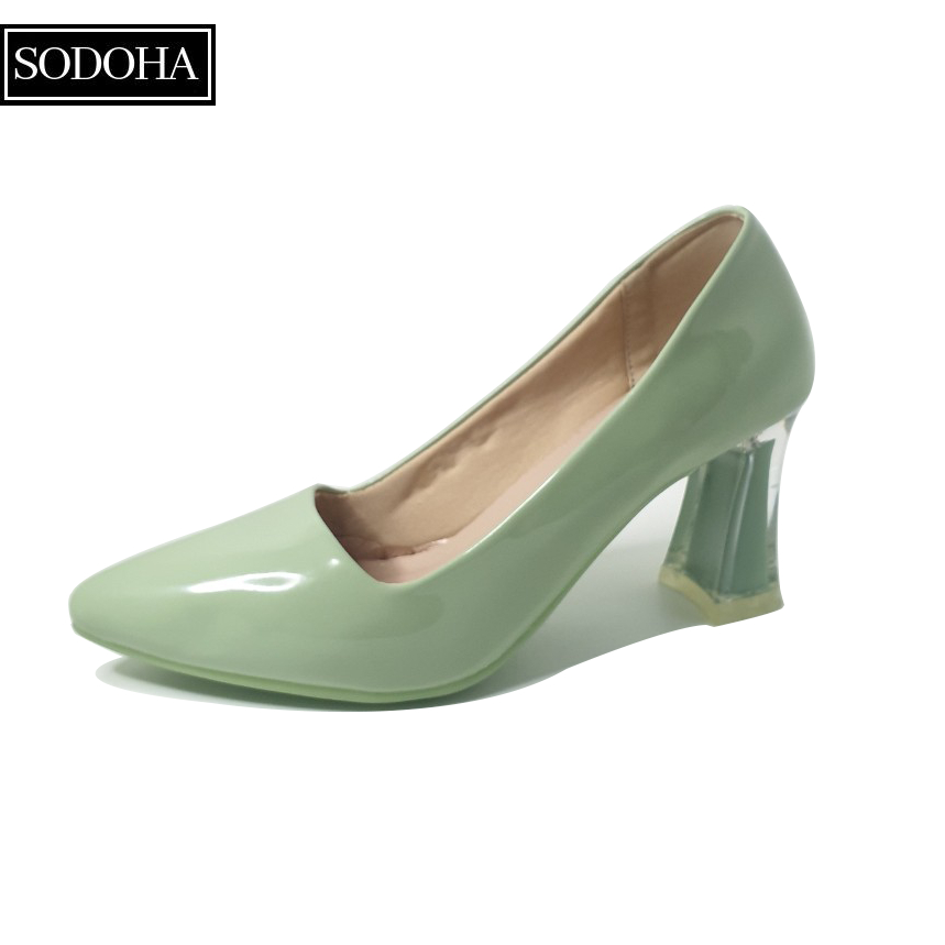 Giày cao gót nữ SODOHA SDH-S22 Màu Xanh Ngọc