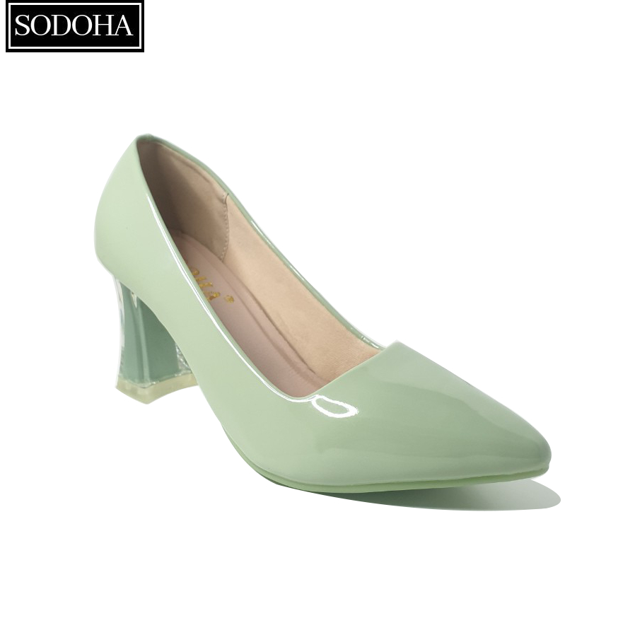 Giày cao gót nữ SODOHA SDH-S22 Màu Xanh Ngọc