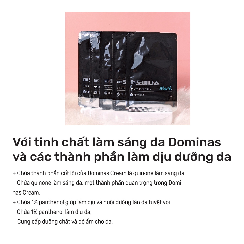 (Có bán lẻ) Dominas giảm thâm nám, dưỡng da trắng sáng căng bóng, mềm mịn