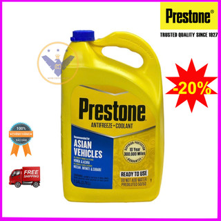 Nước làm mát động cơ xe ô tô prestone asian vehicles 50% - màu xanh dương - can 3.78l