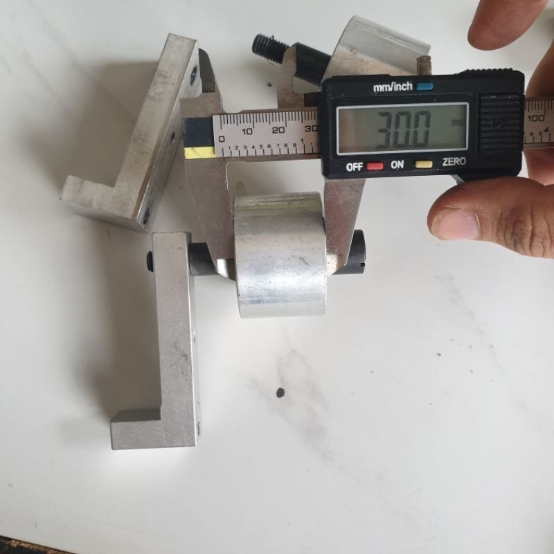 Rulo con lăn nhôm có đế dài 30mm đường kính 44 mm2 vòng bi nsk 6901 japan chế mài nhám