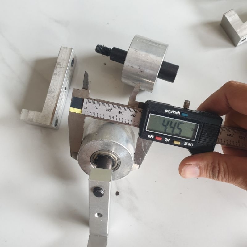 Rulo con lăn nhôm có đế dài 30mm đường kính 44 mm2 vòng bi nsk 6901 japan chế mài nhám