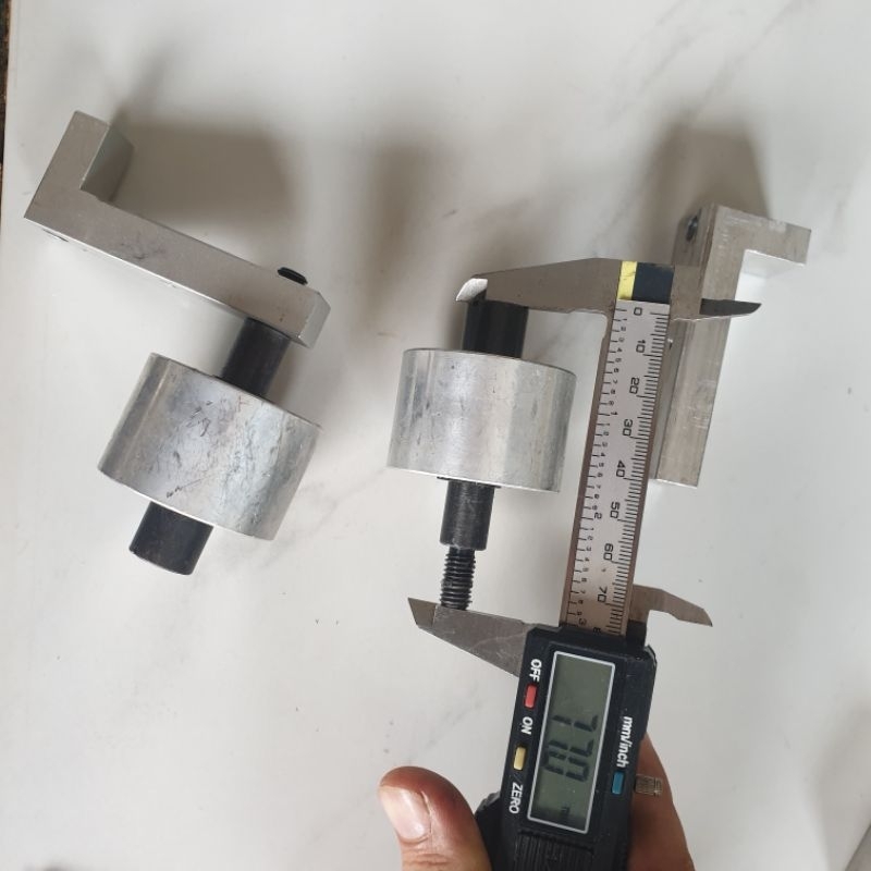 Rulo con lăn nhôm có đế dài 30mm đường kính 44 mm2 vòng bi nsk 6901 japan chế mài nhám