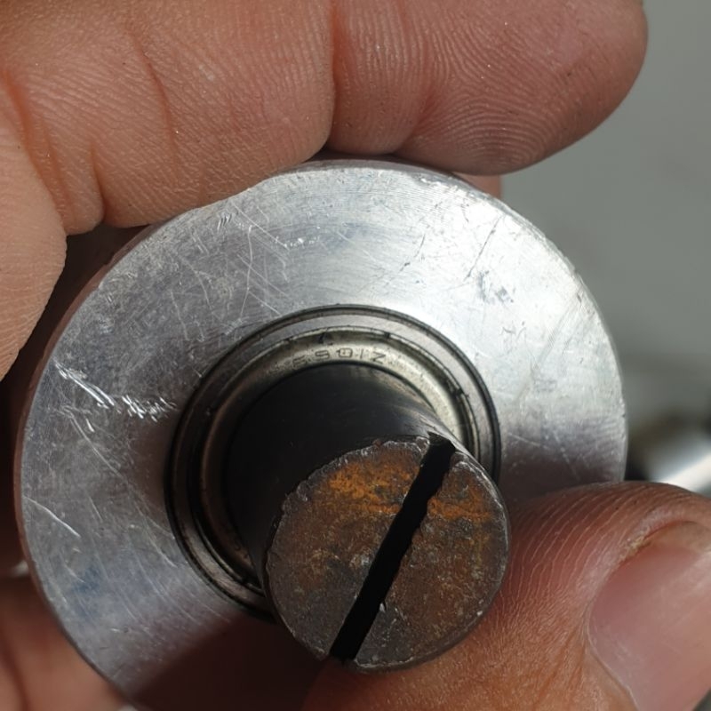 Rulo con lăn nhôm có đế dài 30mm đường kính 44 mm2 vòng bi nsk 6901 japan chế mài nhám