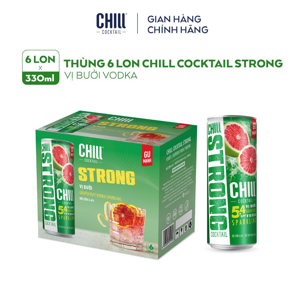 Thùng 6 lon Chill Cocktail Strong (330ml/lon)