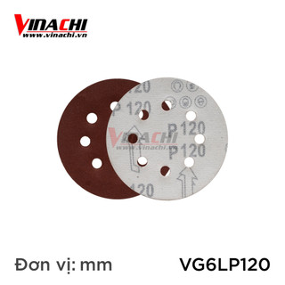 1 tờ giấy nhám tròn 125mm dán máy mài
