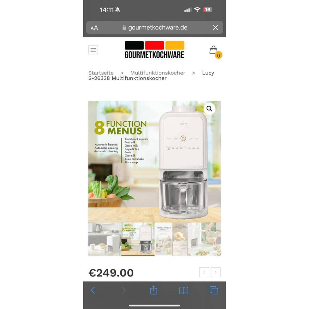 MÁY LÀM SỮA HẠT LUCY 1200W