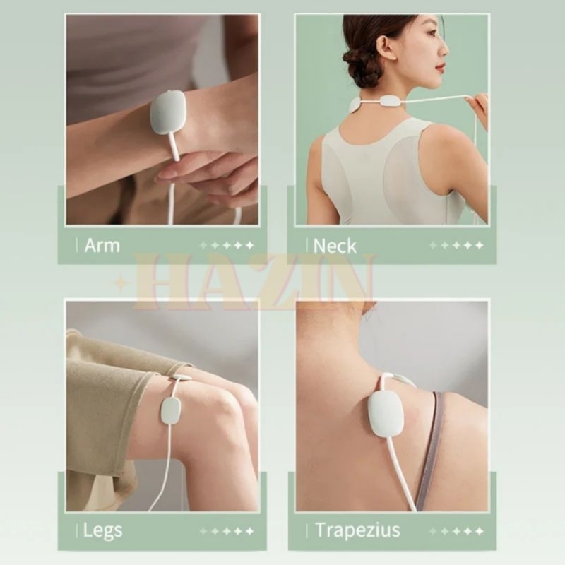 Máy Massage cổ vai gáy sưởi ấm 3 mức nhiệt,máy massage mini Hazin 15cường độ 4chế độ xoa bóp sâu giãn cơ giảm đau mỏi cổ