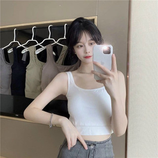 Áo bra nữ chất thun mềm mại dáng lửng có đệm ngực _BR43