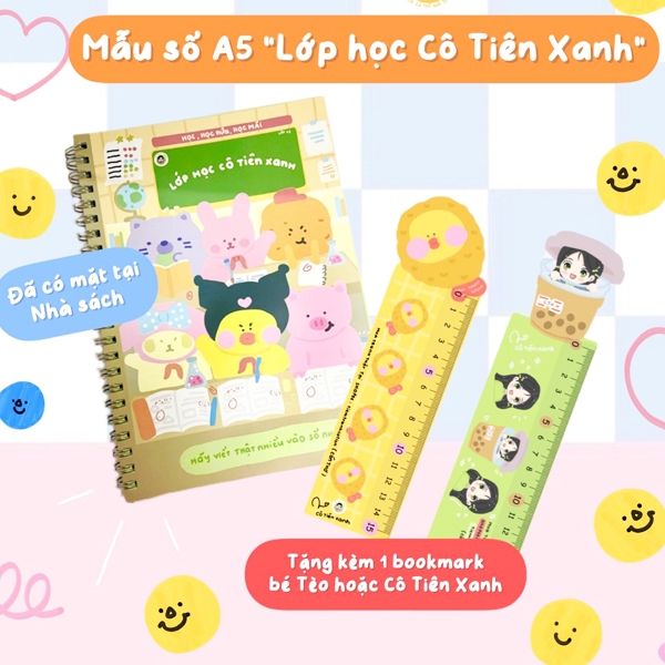 Sổ Tay Cô Tiên Xanh - Kèm STICKER Bé Tèo Đáng Yêu