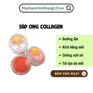 ( Sỉ 5 lọ ) Son Dưỡng Gấc Sáp Ong Kích Hồng Môi hũ 3g