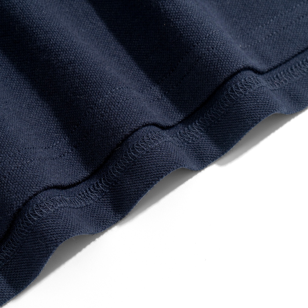 Áo Thun Nam Cao Cấp Polo Xanh Đen In Bông Tuyết BY COTTON NEW 2023