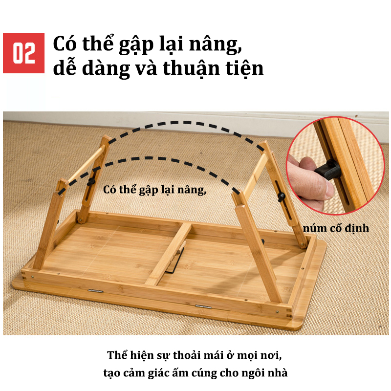 CHÀO Bàn máy tính gấp để sử dụng trên giường Thông Minh Nhật bàn bàn gấp có khay chống trượt máy