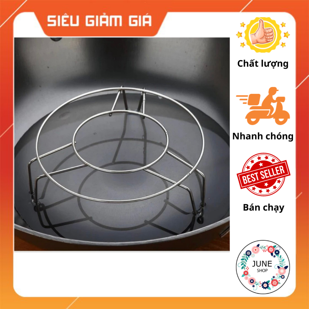 Xửng hấp, vỉ hấp size nhỏ inox cao cấp 3 chân đường kính 13x5cm