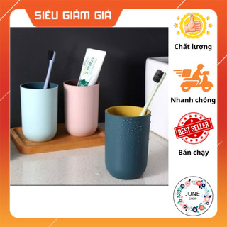 Ly cốc uống nước, súc miệng bằng nhựa 2 lớp đa năng tiện dụng