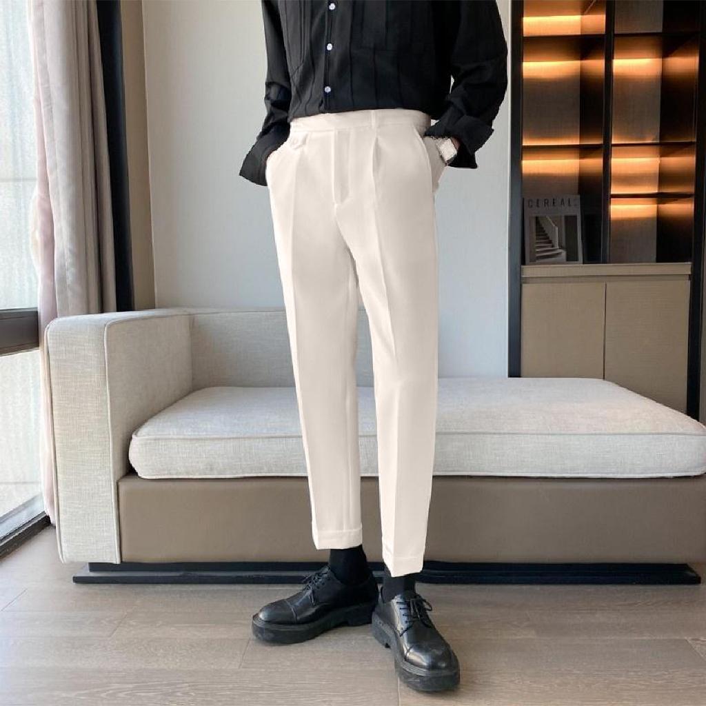 Quần Tây Nam, Quần Âu Nam Cao Cấp Vải Tuyết Hàn Dáng Ôm Hàn Quốc Trẻ Trung Vải Cotton Co Dãn Nhẹ Không Phai Màu Q101