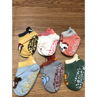 Combo 5 Đôi Tất Kid Sock chống trượt cho bé 0-3 tuổi