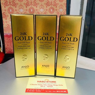 Mặt nạ lột tinh chất vàng anjo 24k gold peel off pack 100ml
