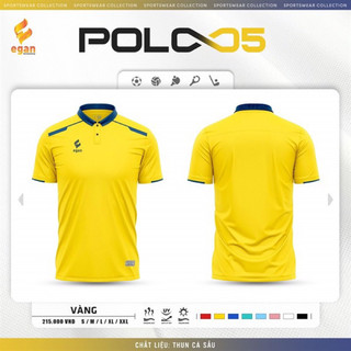 Áo polo uv egan 05 màu vàng mới, đẹp chính hãng