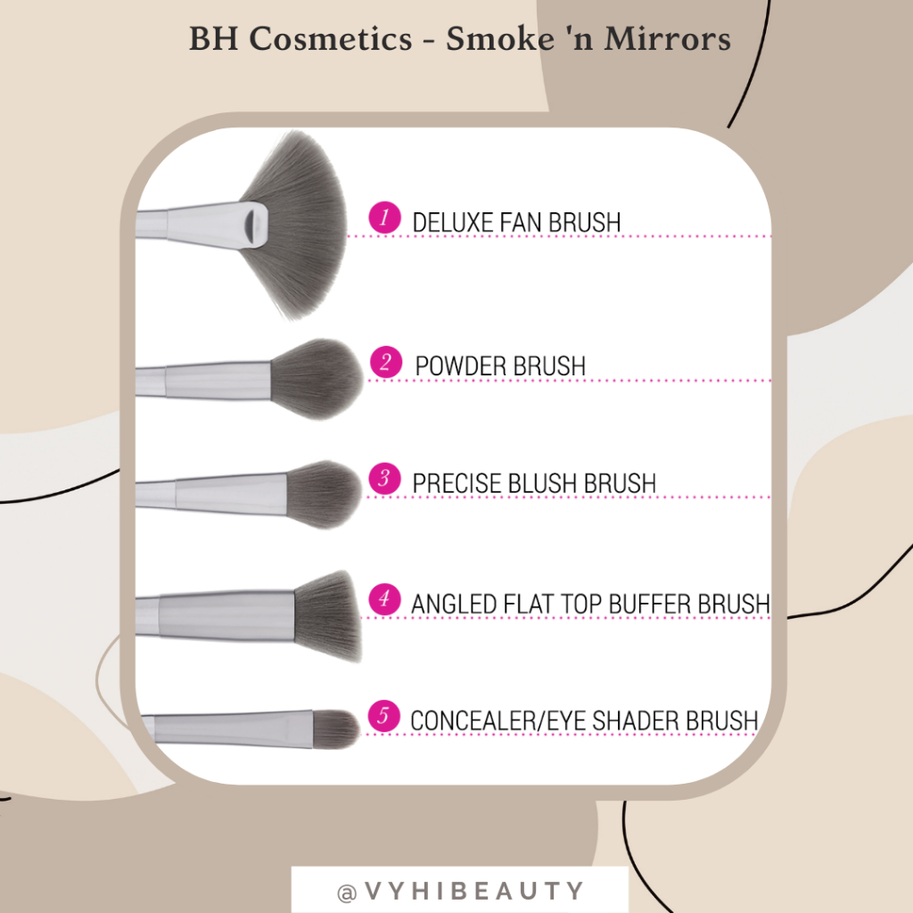 TÁCH Set cọ B,H Cosmetics Smoke'n mirrors
