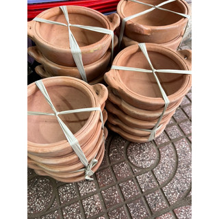 Nồi đất nung vàng hàng loại 1 dày có nắp/ nồi đất kho quẹt, kho cá