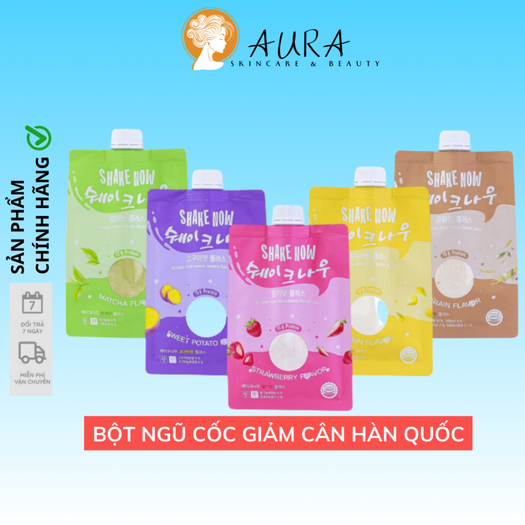 Bột Ngũ Cốc Giảm Cân Hàn Quốc, Bột Ngũ Cốc Ăn Kiêng Ngũ Vị Thơm Ngon Shake Now Hàn Quốc - Ngũ Cốc Ăn Kiêng