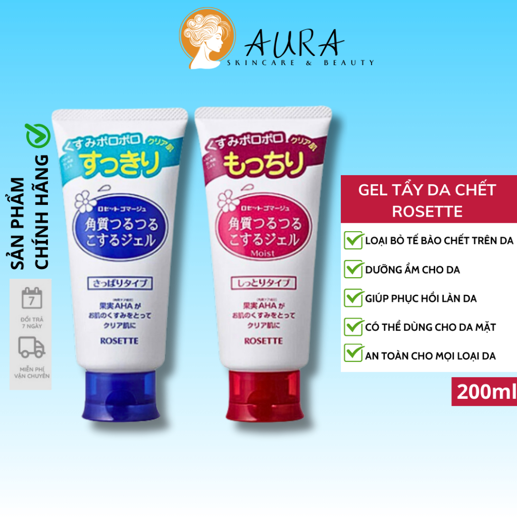 Gel Tẩy Tế Bào Chết Rosette Dành Cho Da Dầu Và Da Khô 120g, Rosette Gommage Peeling Gel