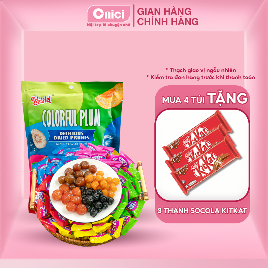 Combo 3 - 4 bịch Ô Mai mix vị Colorful Plum siêu ngon