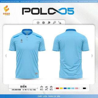 Áo polo uv egan 05 màu xanh biển mới đẹp!
