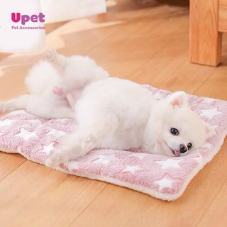 Giường thảm nhung/thảm dày nằm cho chó mèo có thể giặt, ngủ ấm, mền mại, có nhiều họa tiết, nhiều size phù hợp vào đông