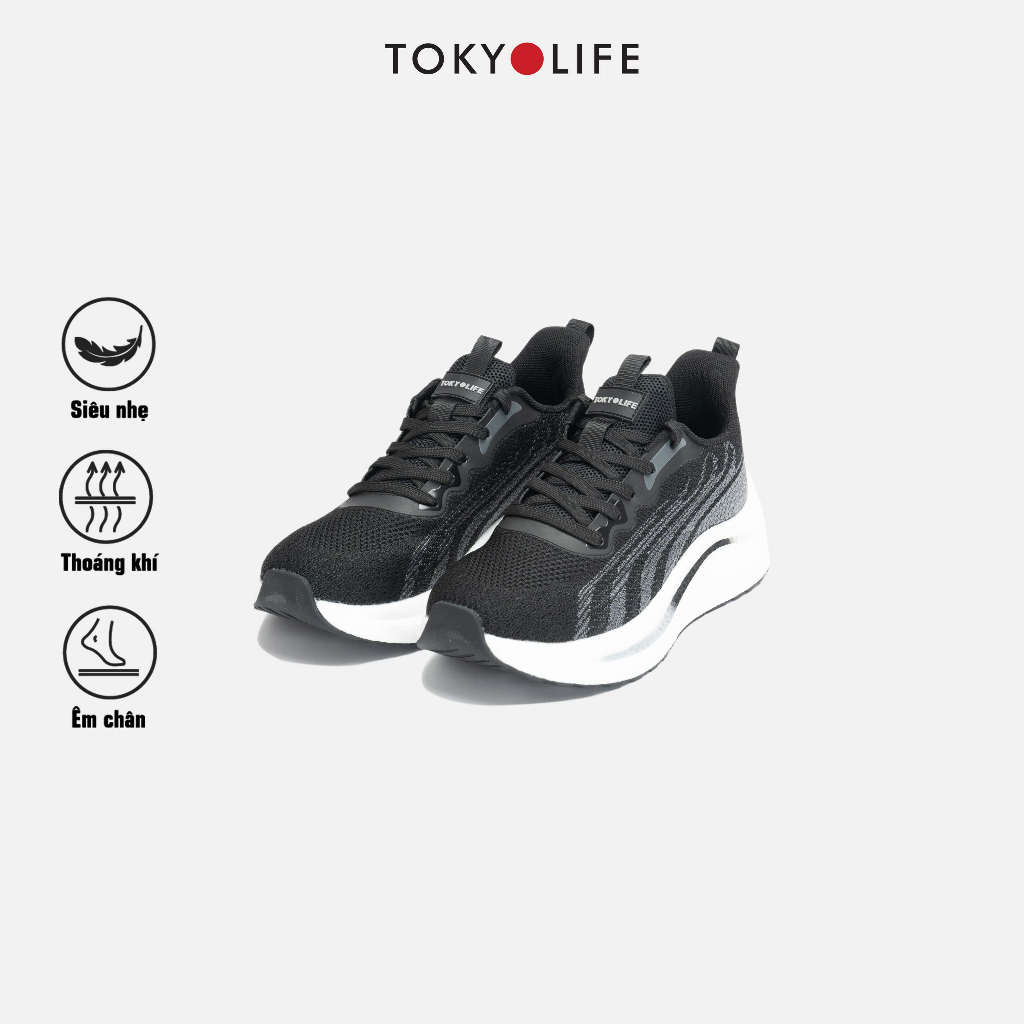 Giày thể thao chạy nam TOKYOLIFE siêu êm chân siêu nhẹ thoáng khí C7SHO413N