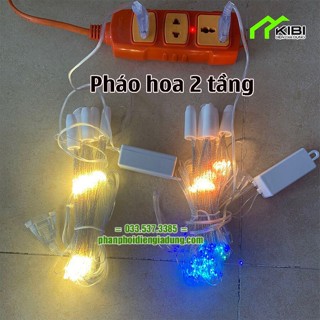 Đèn led pháo hoa, dây đèn chớp nháy nhiều màu