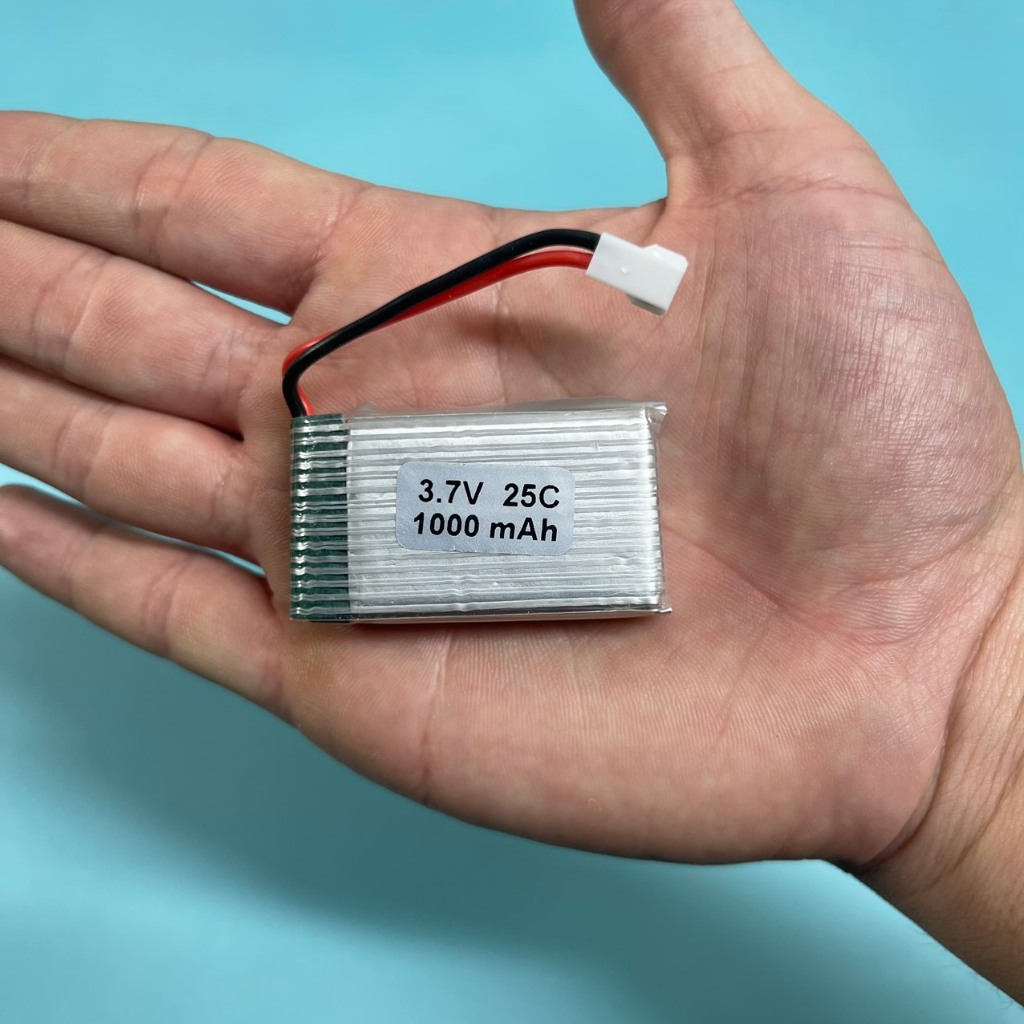 Pin Lipo 1s 3.7V 1000mAh dòng xả 25C dùng cho máy bay, Quadcopter, Drone, Flycam