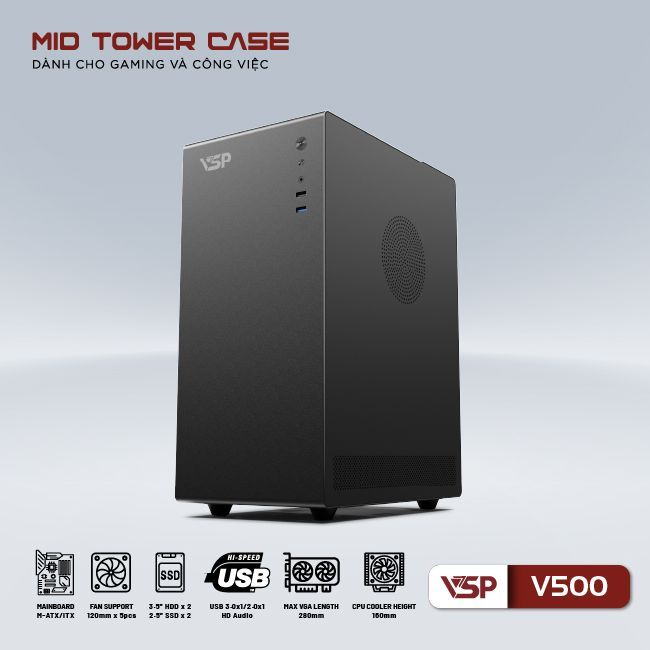 Vỏ Case VSP V500 BLACK