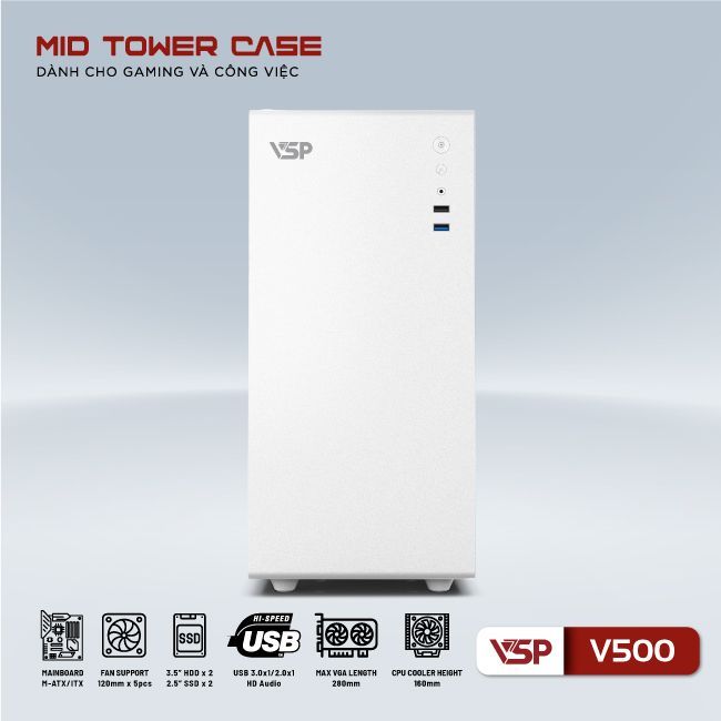 Vỏ Case VSP V500 WHITE