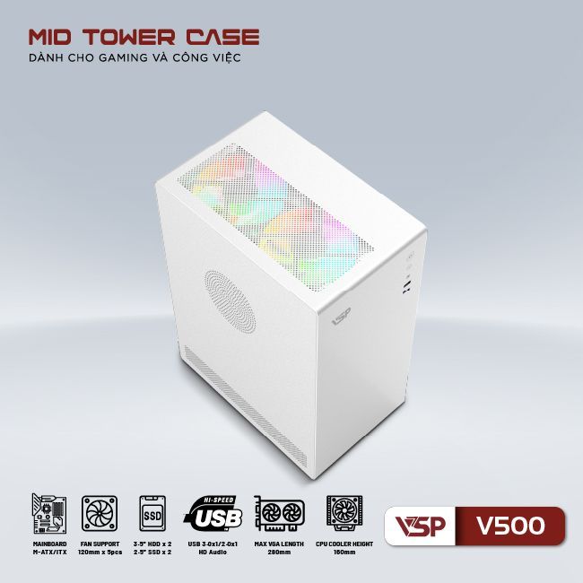 Vỏ Case VSP V500 WHITE