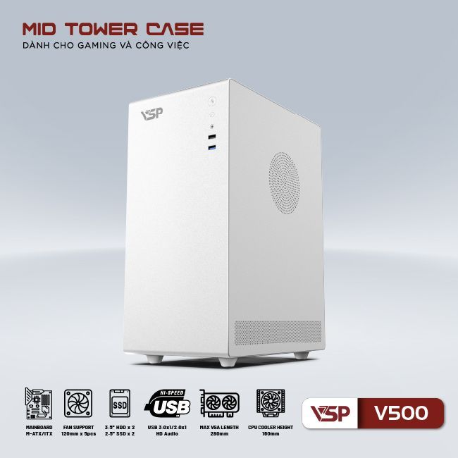 Vỏ Case VSP V500 WHITE