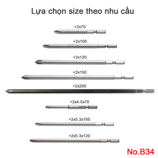 Mũi vặn vít b34 đầu 2 chuôi lục giác h = 5mm vessel