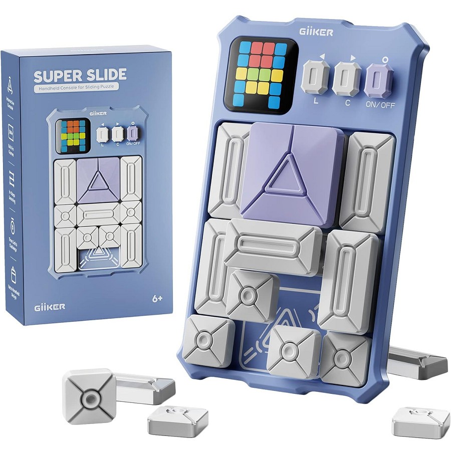 Đồ chơi xếp hình nam châm cảm ứng thông minh Giiker Super Slide Lavender