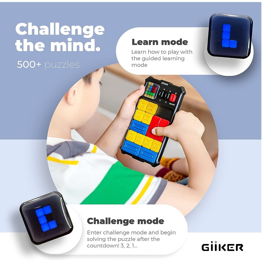 Đồ chơi xếp hình nam châm cảm ứng thông minh Giiker Super Slide Lavender