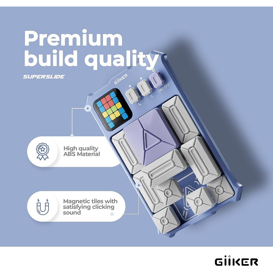 Đồ chơi xếp hình nam châm cảm ứng thông minh Giiker Super Slide Lavender