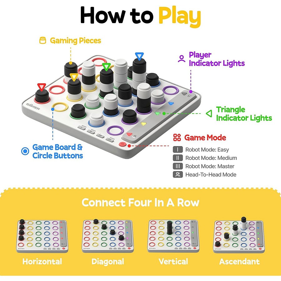 Đồ chơi thông minh Giiker Smart Four - Cờ Caro Công Nghệ AI Thông Minh