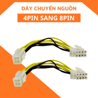 Cáp nguồn 4 pin sang 8 pin cpu - dây chuyển nguồn molex 4pin ra 8pin cho cpu 20cm
