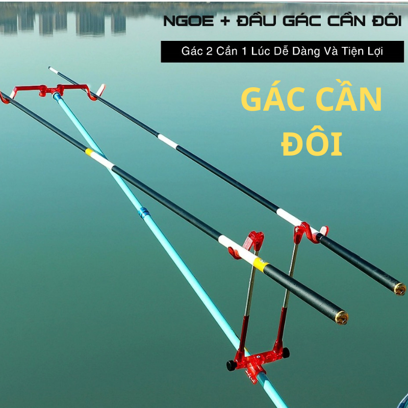 Ngoe gác cần 1 cái và com bo gác cần đôi 1 bộ ngoe ,tiện lợi khi đi câu nhiều cần