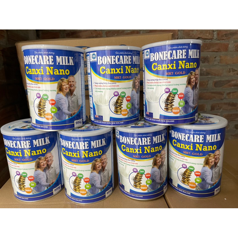 Sữa Boncare milk canxi nano MK7 gold 900g hỗ trợ cho bệnh nhân loãng xương
