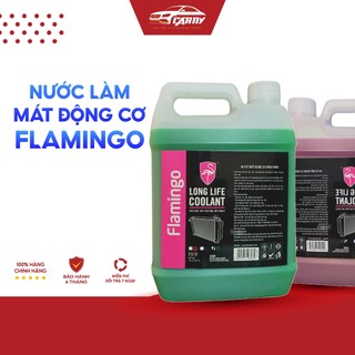 Nước làm mát động cơ ô tô, xe hơi chuyên dụng màu Xanh/Đỏ Flamingo F078 5 lít - giảm tiêu hao nhiên liệu, vận hành tốt