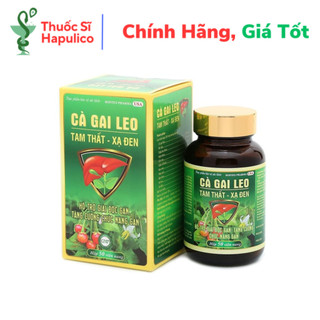  Bổ gan Cà Gai Leo Tam Thất Xạ Đen ROXTECH mát gan giải độc gan - Chai 50 viên 