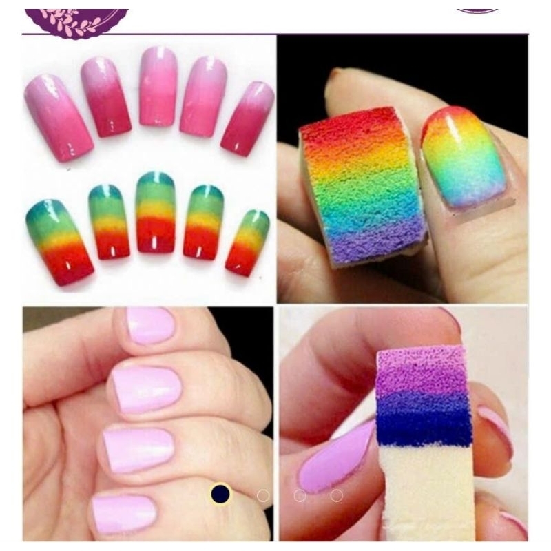 Bút kẹp mút ombre, mút ombre, mút tam giác