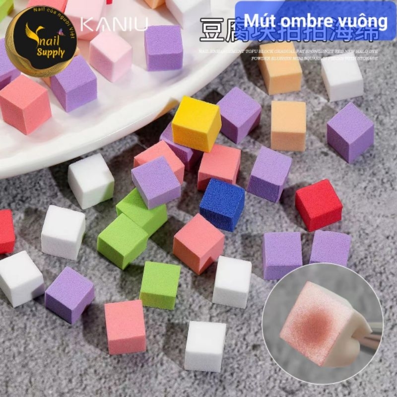 Bút kẹp mút ombre, mút ombre, mút tam giác