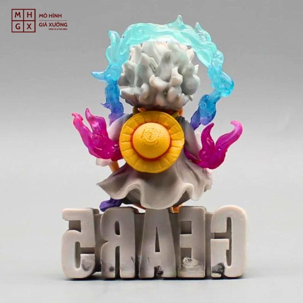 Mô Hình OnePiece Luffy Gear 5 ngồi cười siêu chất - Cao 8cm - rộng 6cm - nặng 100Gram - Figure OnePiece - no box